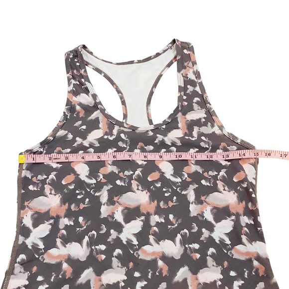 Zella Multicolor Abstract Print Racerback Tank Top, Size Small - Picture 6 of 9